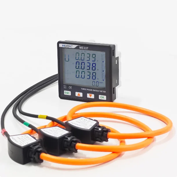 

RTU ME337 Rogowski RS485 96x96mm Smart Power quality Electricity meter Energy analyzer