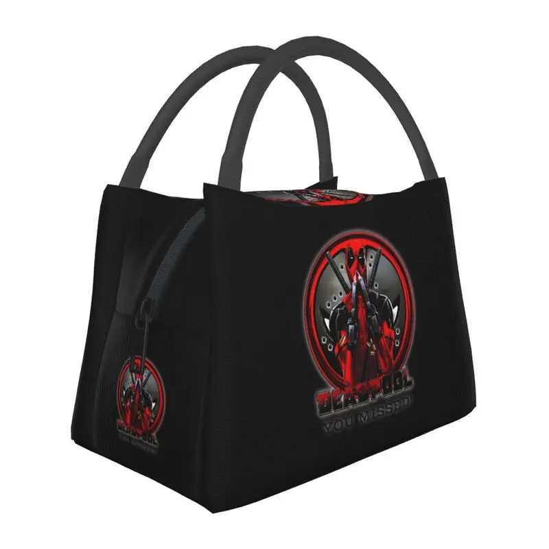 

Superhero Deadpool Thermal Insulated Lunch Bags Women Resuable Lunch Tote for Outdoor Picnic Storage Meal Food Box