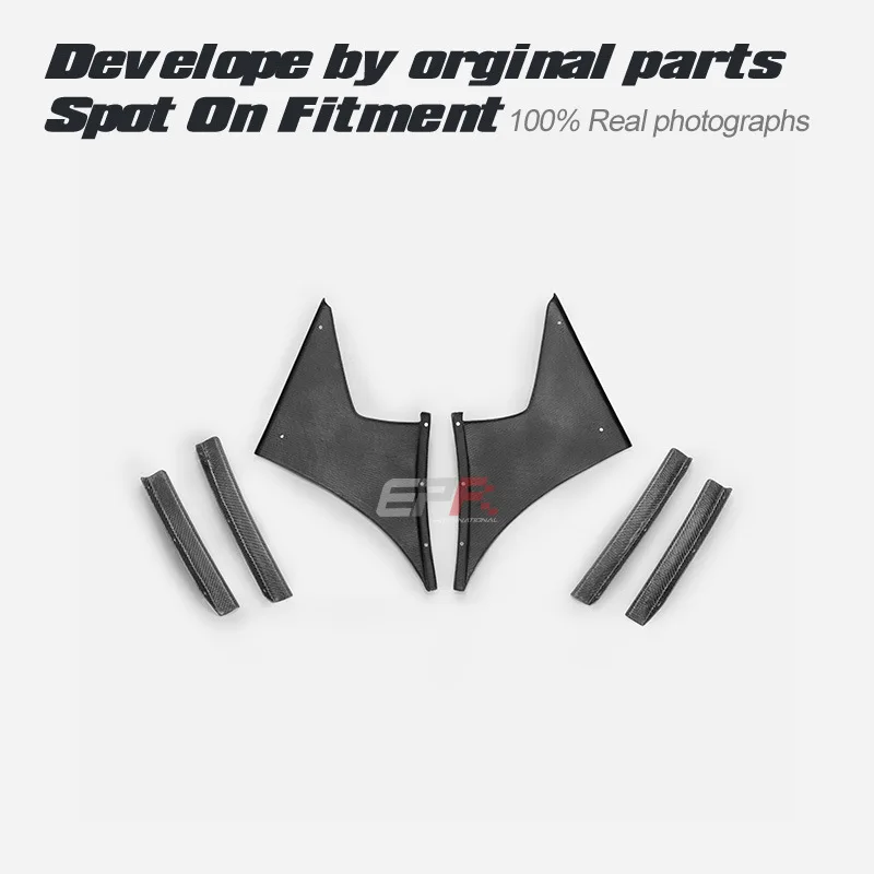 مناسبة لسكين الهواء ذو القضيب الأمامي JS من ألياف الكربون Honda Civic FK8، تعديل محيطي صغير #4