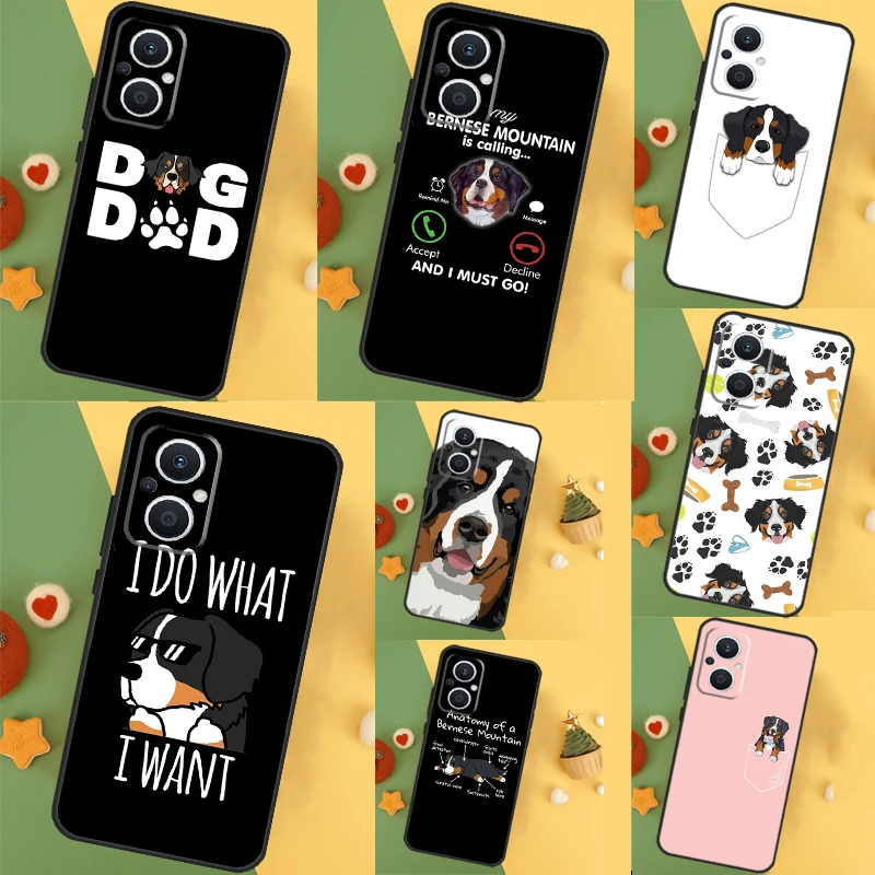 Bernese Mountain Dog Case For OPPO Reno 11F 10 Pro 4 5 6 7 8 Lite 4Z 5Z 8T OPPO Find X5 X6 Pro X2 X3 Neo Cover