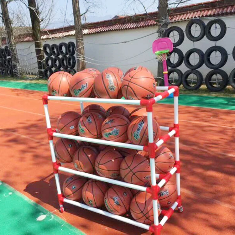 경기장 농구 축구 보관 랙 보관 바구니