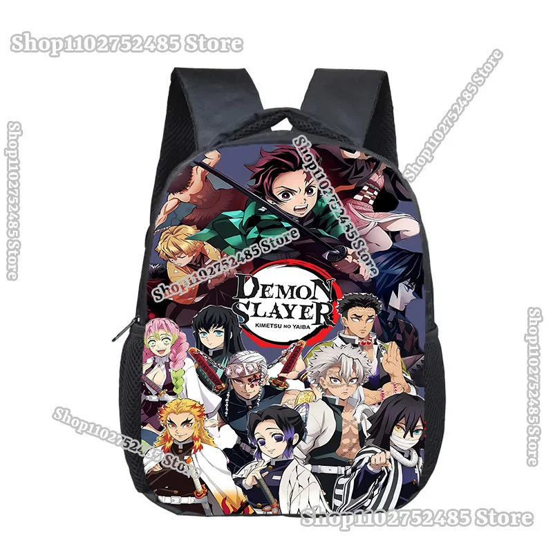 Anime Demon Slayers Backpack Game Cartoon Tanjiro Nezuko Print Schoolbag Student Bookbag Back To School Bags Christmas Gifts view 6