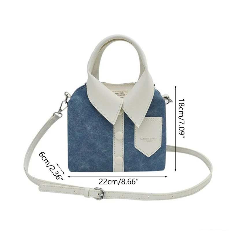 Fashion PU Bag Shoulder Bag Trendy Clothes Shaped Bag Lady Purse for Women Girl Versatile Tote Bag Crossbody Bag Handbag