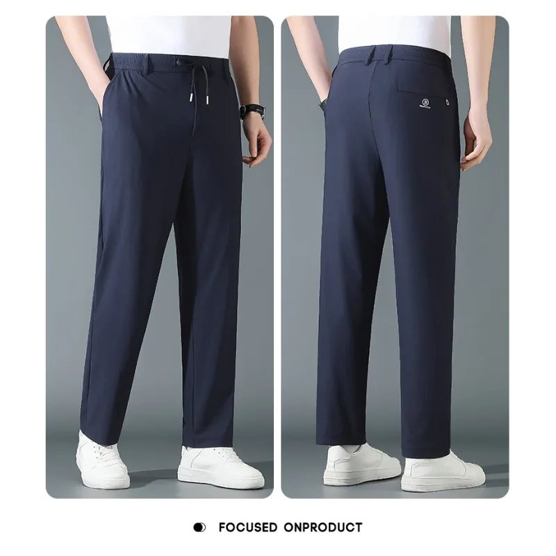 Men's Outdoor Fishing Casual Sweat Absorbing Quick Drying Pants with High Elasticity Breathability Sports Leisure Fashion Pants