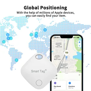 RSH Genuine Smart Tag Air Track Work with Apple Find My Key Finder Search Tracker GPS Locator For Children Pet Dogs Cat Keychain
