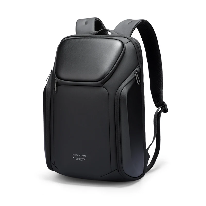 MARK RYDEN Men Slim Hard Shell Laptop Backpack Shockproof Oxford Fabric Daily Commute Rucksack