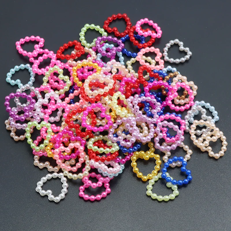 100 ชิ้น 10 มิลลิเมตรหัวใจไข่มุกเล็บ Charms ไข่มุกอะคริลิค 3D เล็บ Charms สําหรับเล็บ DIY Craft เครื่องประดับเสื้อผ้ารองเท้าอุปกรณ์เสริม