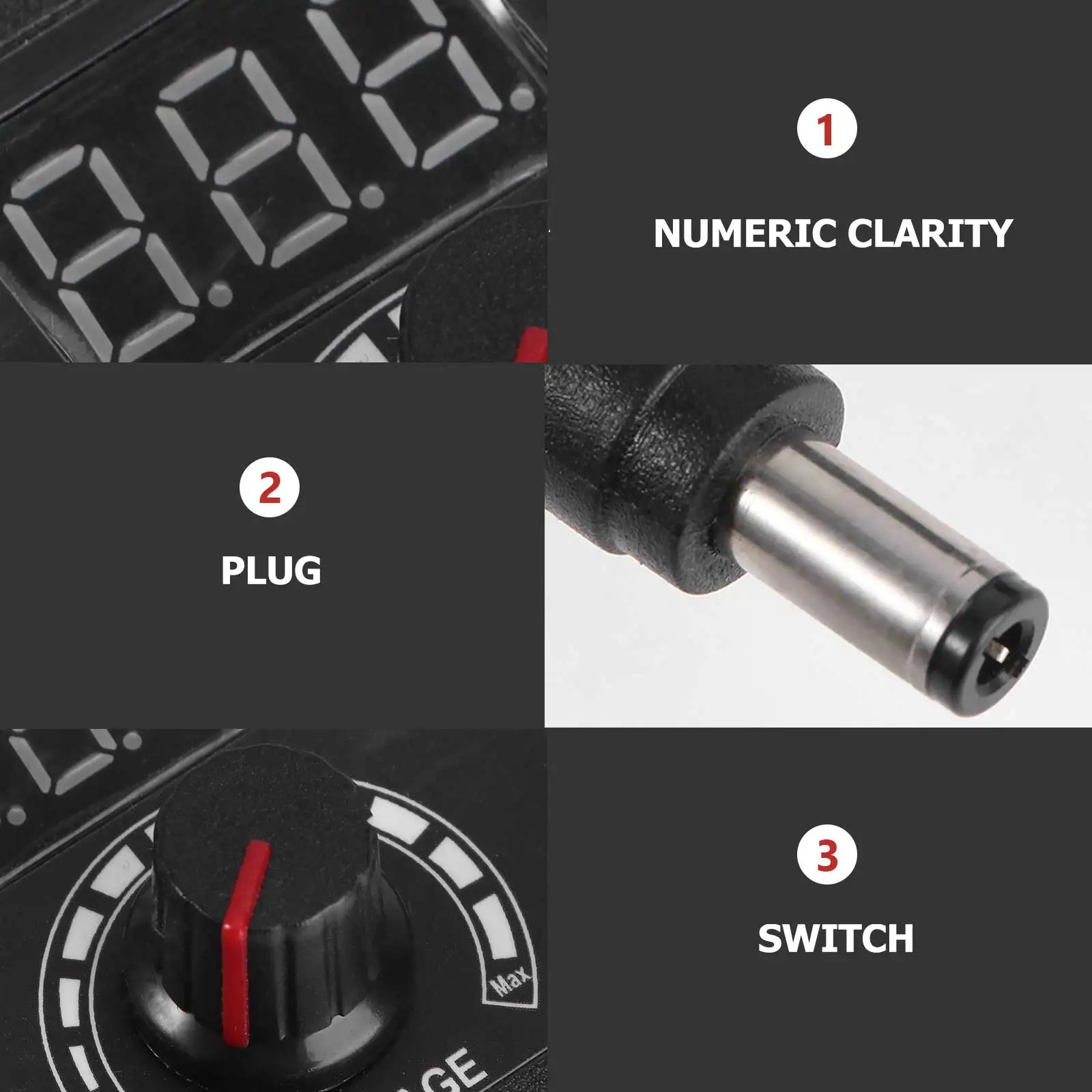 

Adjustable Voltage Power Supply 9-24V3A 72W Led Display Real-Time Monitoring Multi-Protection Efficient Adaptation For