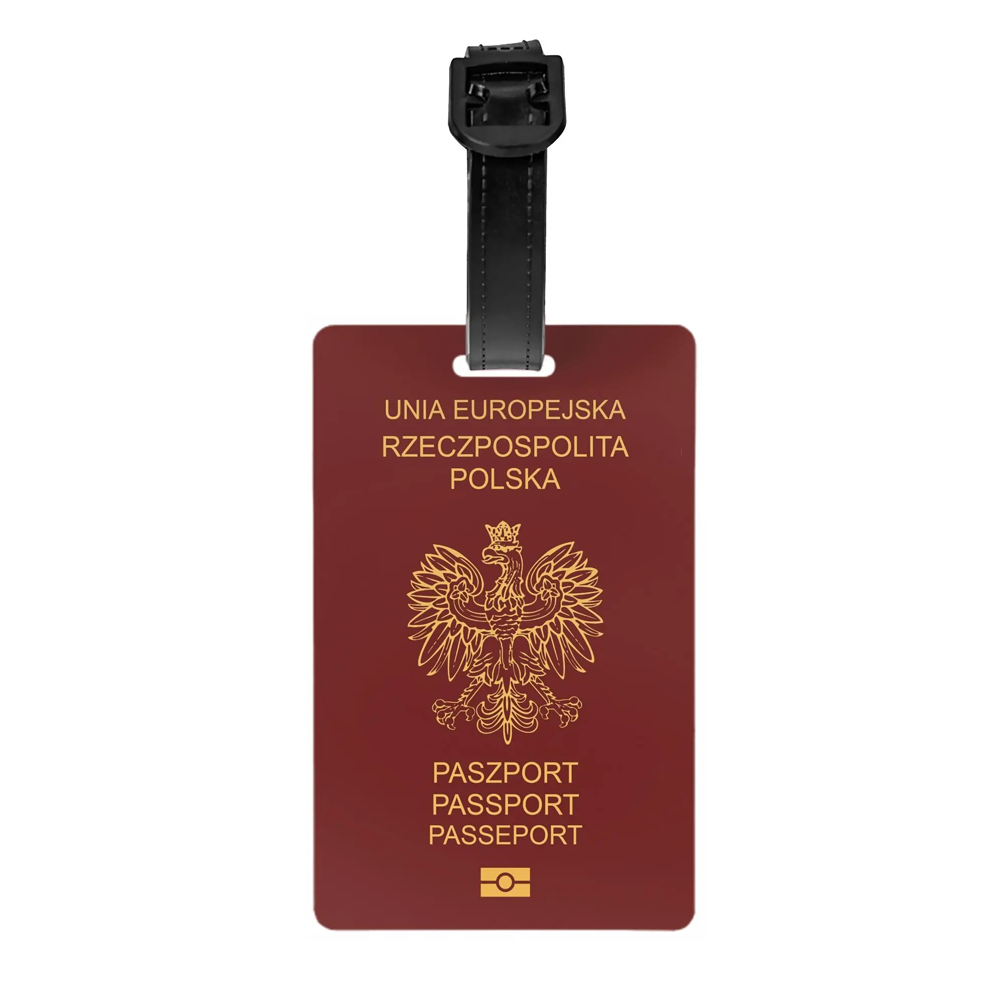 Custom Poland passport Luggage Tag With Name Card  Privacy Cover ID Label for Travel Bag Suitcase