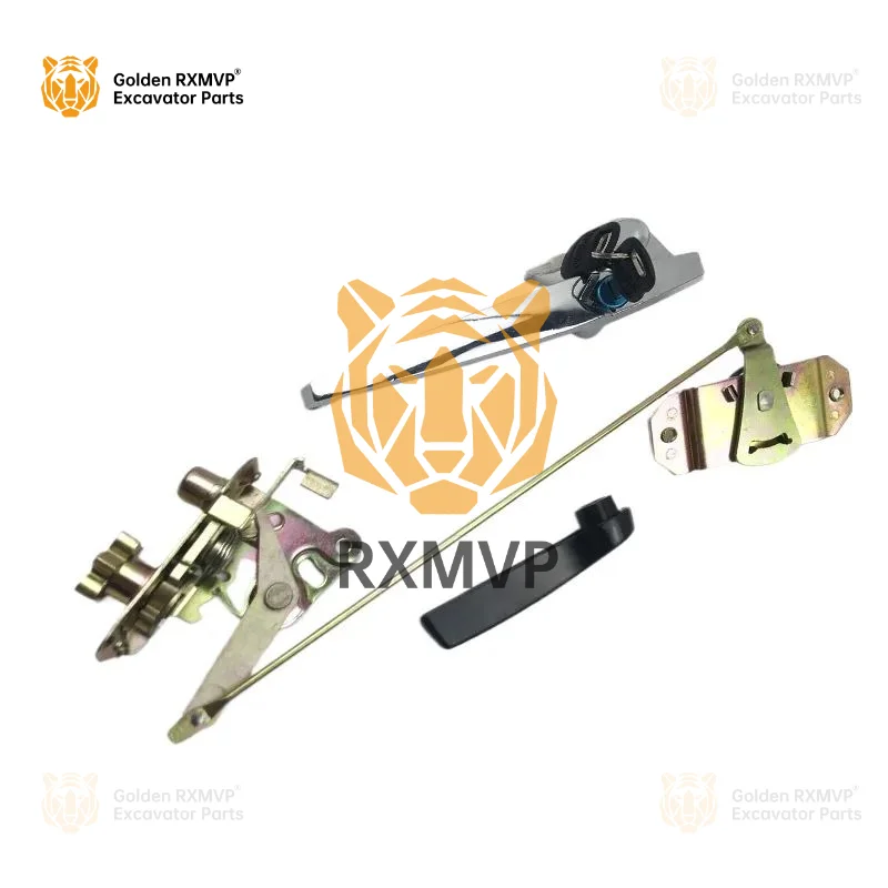 For Caterpillar Cat  200b/70b/120b Cab Door Lock Assembly Lock Block Inner And Outer Handle Excavator Accessories