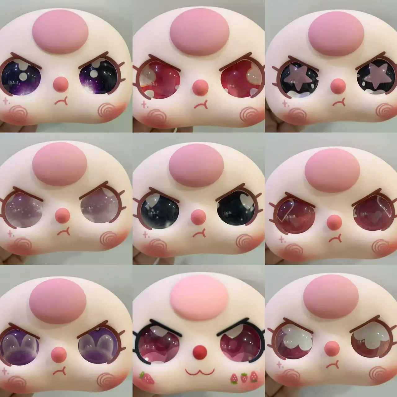 لتقوم بها بنفسك الزجاج لصقة عين الملحقات للدمى طفل ثلاثة 400 100 العين استبدال الوجه مبادلة لعبة الهوايات دمى الملحقات #2