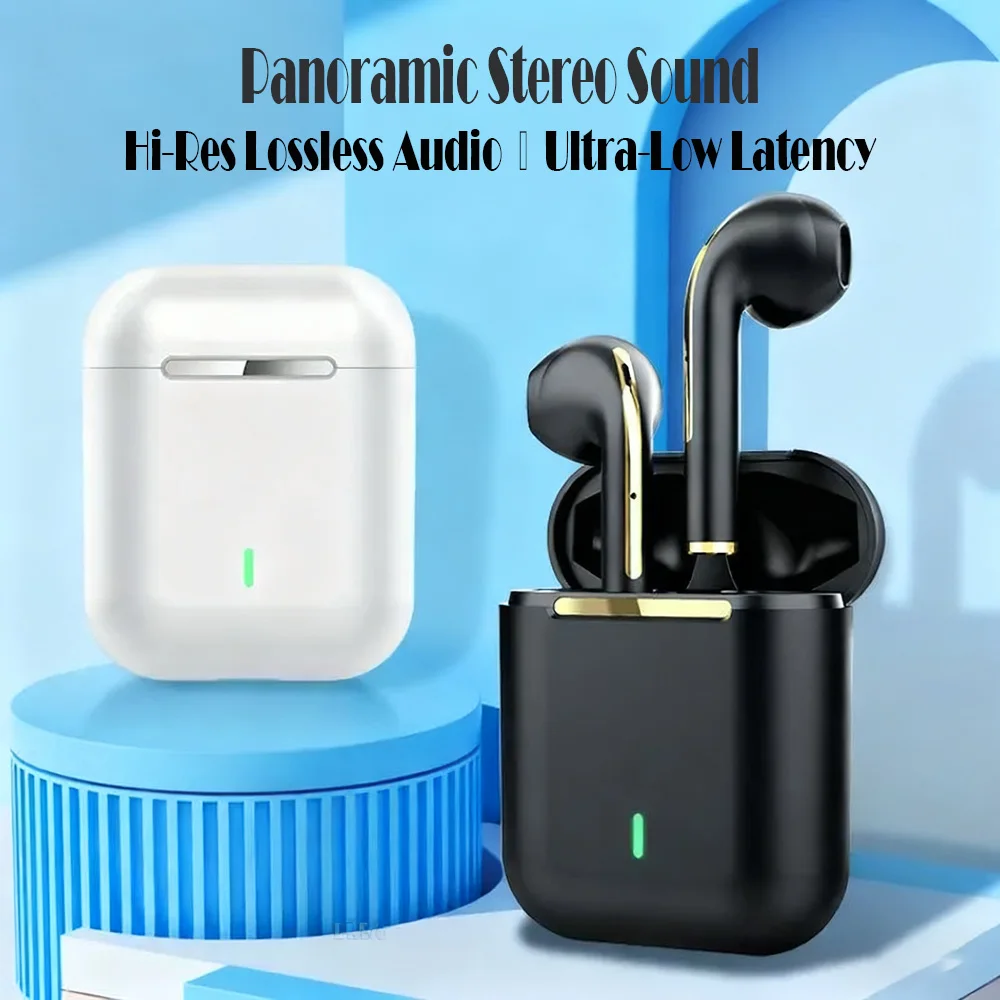 J18 True Wireless Earphone Noise Cancelling Headphone HiFI Stereo Game With Micr ﻿TWS In Ear Earbuds Waterproof Headset