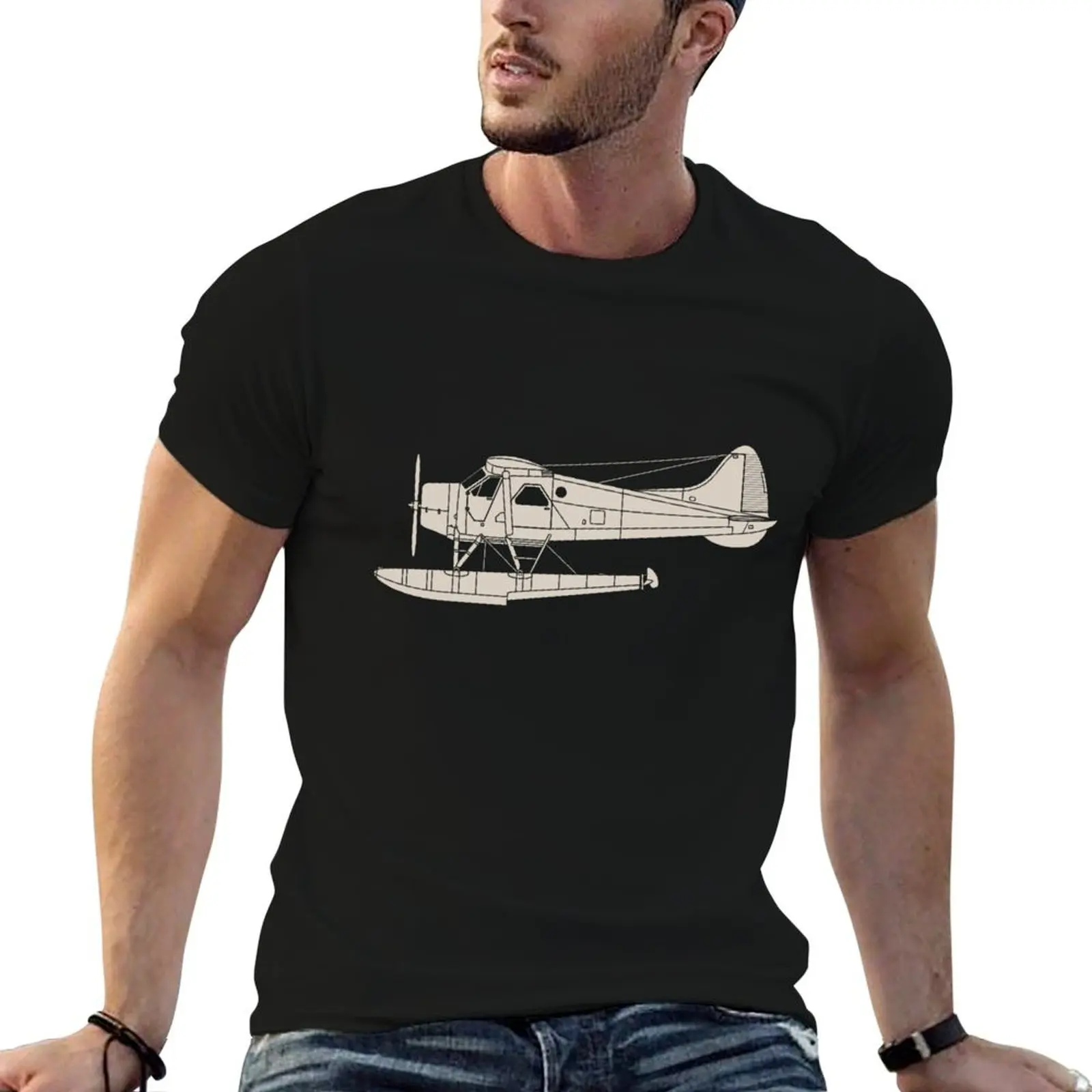 

Canada shirts cotton cotton t Beaver de T-Shirt Havilland t for (DHC-2) shirts man soft high quality