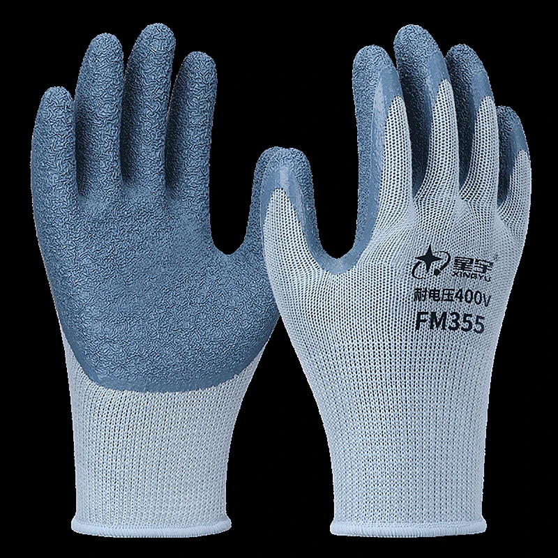 1Pair Labor Protection Gloves Anti-electricity Security Protection Gloves Electrician Work Non-slip Protection Insulated Gloves