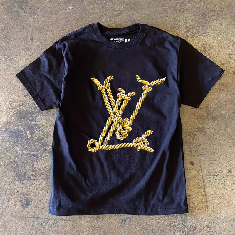 

SHUMENG креативная футболка оверсайз с буквенным принтом и короткими рукавами, лето 2025, универсальный топ с круглым вырезом