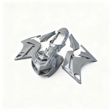 

Полный обтекатель кузова на заказ для YAMAHA FJR1300 2001 2004 2006, серебристый обтекатель мотоцикла FJR 1300 2002 2003 2005