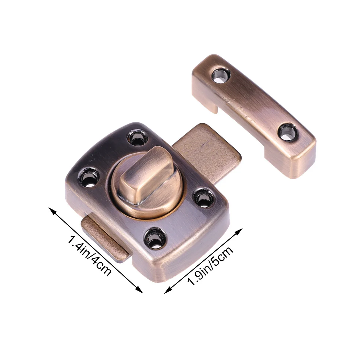 مزلاج سبائك الزنك خزانة قفل أمان تدوير الترباس مشبك للأبواب النوافذ تدوير الترباس مشبك S حجم الأجهزة السحابة