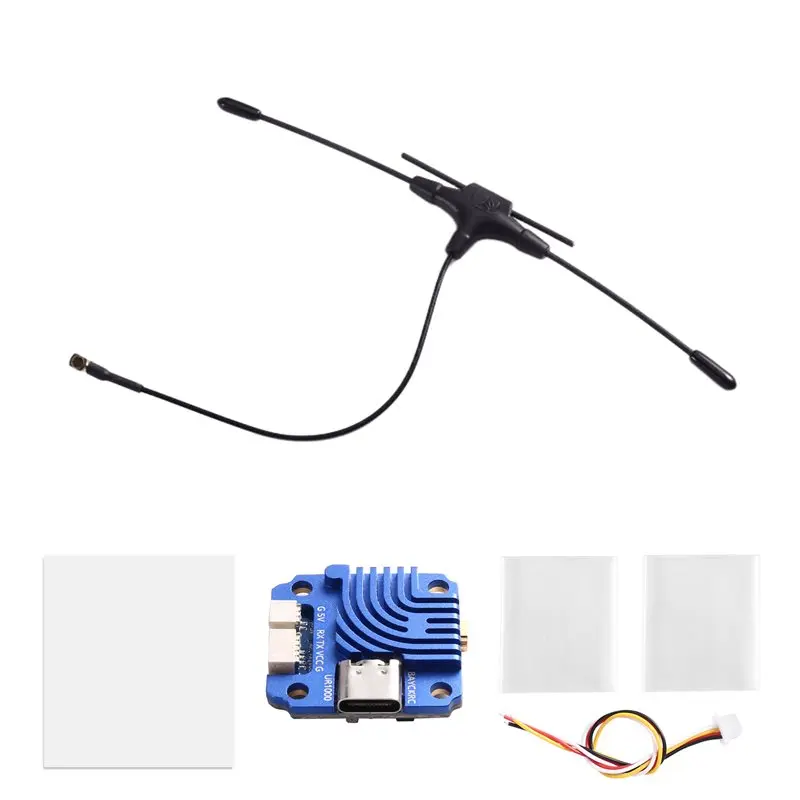 B05C-ELRS UR1000 For RC FPV Drone Traversing Dual Band Ultra-Long Range RX Expresslrs 868Mhz 900Mhz 2.4Ghz Freq 120MM