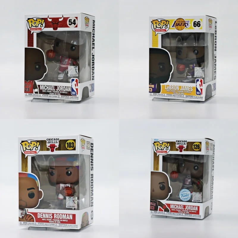 Funko Pop! Original NBA Basketball Collaboration Figure - Michael James Dennis Rodman Jordan Collectible Toy Trendy Decoration - view 2