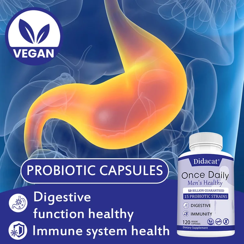 

Probiotic 50 Billion - with Prebiotics, Balances Gut Flora and Promotes Digestive & Intestinal Healthm