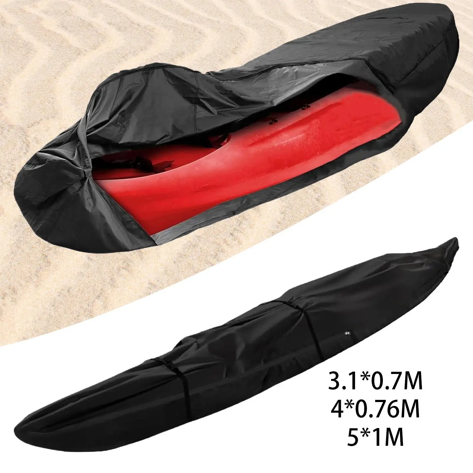 Copertura impermeabile per kayak Copertura per canoa Uomo Donna Adulti Cerniera Accessori portatili Protezione per pesca sportiva in interni Viaggi