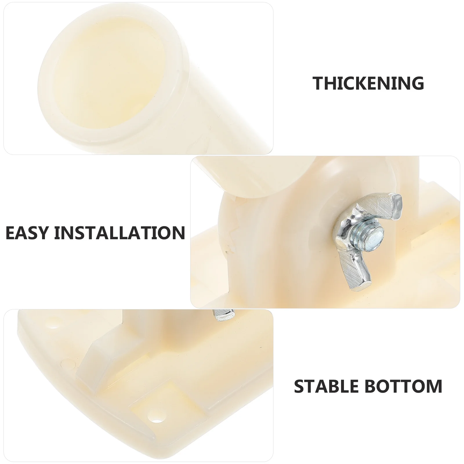 

2Pcs Flagpole Accessories Wall Mounted Bracket Easy Install for Different Flags Flag Pole Holder Flag Pole Bracket