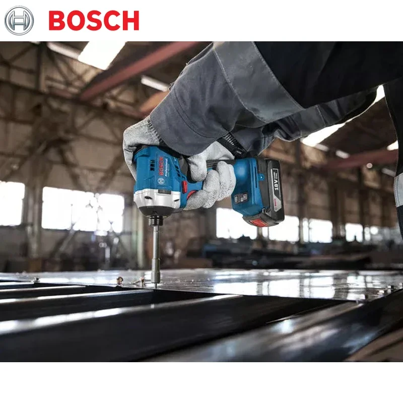 BOSCH GDR 18V-215 Cordless Impact Driver Professional 215 Nm Brushless Impact Drill 1/4