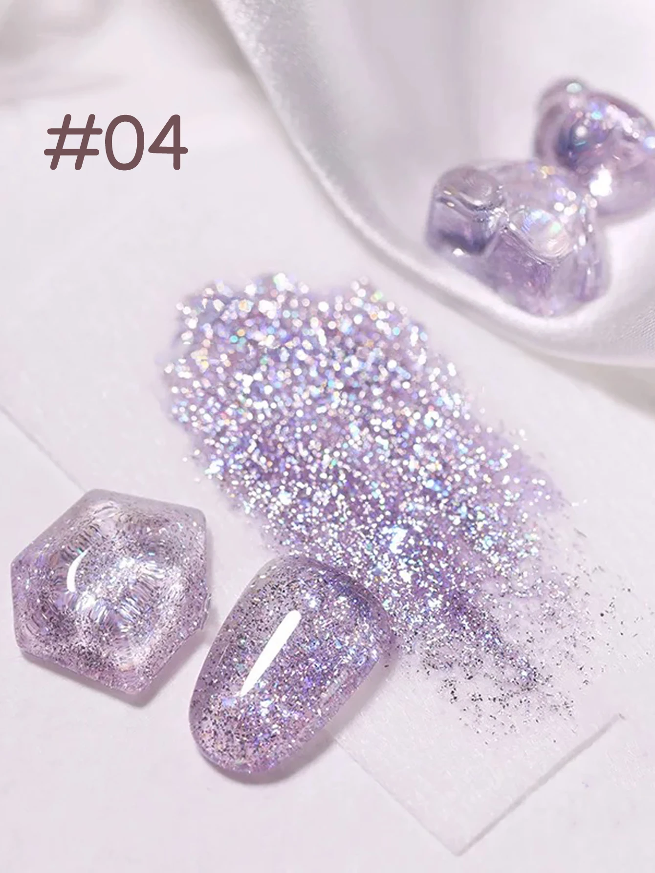 1 قطعة ZH موضة شعبية الثقيلة المتفجرة بريق هلام مسمار البولندية 2025 الخريف الأظافر جديد سوبر لامعة ورقة مسمار ملصقات الأظافر لوازم #6