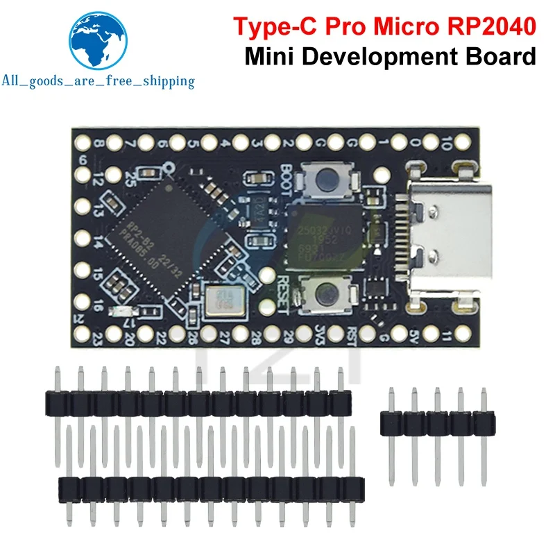 Carte de développement Micro RP2040 Pro, 4 mo, double cœur, prend en charge Mciro Python, Compatible avec Raspberry PI PICO, 1/3 pièces