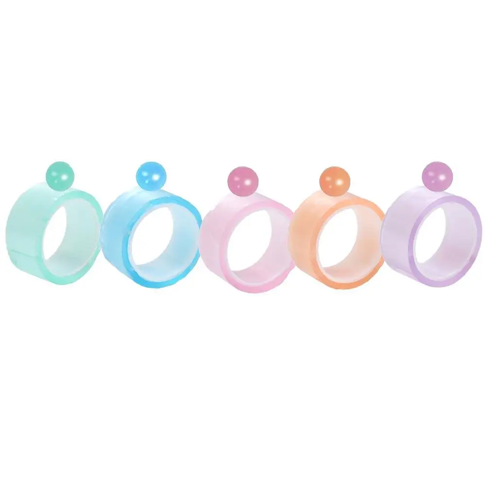 Relaxing Sticky Ball Rolling Tapes Making Colored Ball Colorful Rolls Adhesive Tapes DIY Crafting Ball Sticky Tapes Party