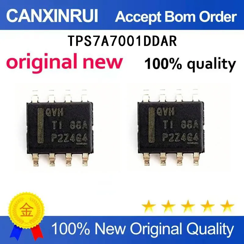 

(5-100 Pieces) Brand new original TPS7A7001DDAR silk screen QVH patch SOP8 voltage regulator chip IC