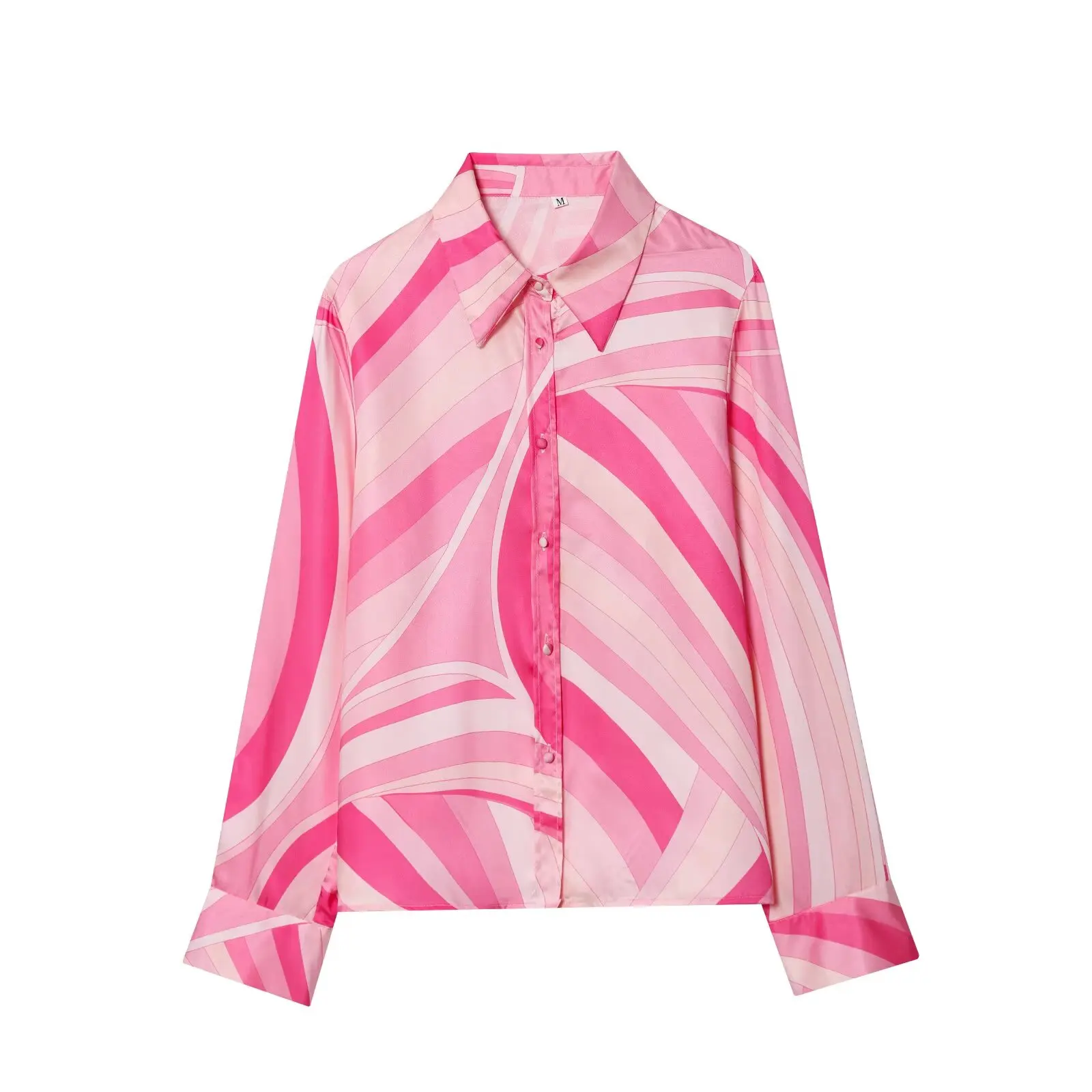 KONDALA Damen Trendiges Bedrucktes Rock-Set 2026 Sommer Elegantes Urlaubs-Chic-Set Hemden mit Reversknöpfen, Weit Plissierter Midirock – Detail 8