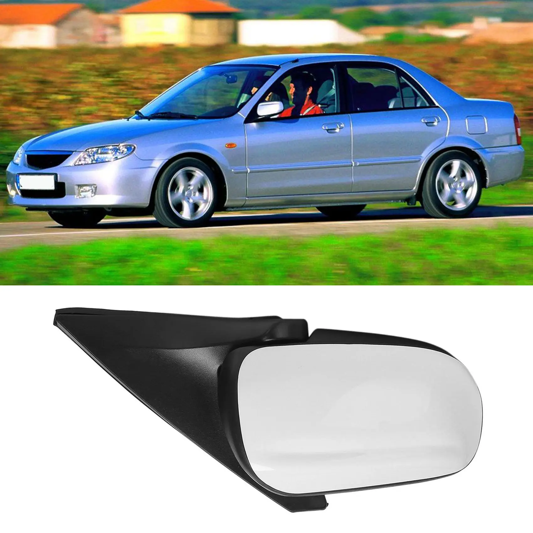 Car Front Right Body Part Door Rear View Mirror for Mazda 323 Family Protege BJ 1998-2005