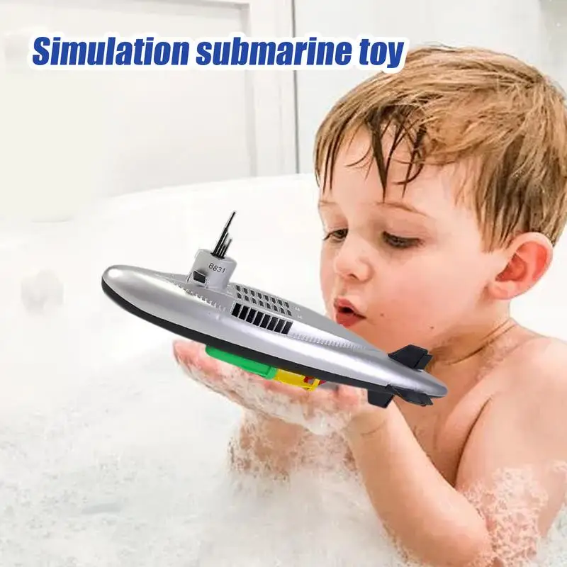 Modelo submarino brinquedo de praia ao ar livre brinquedo submarino elétrico engraçado brinquedo de banho flutuante crianças brinquedos de banho ao ar livre brinquedo de água para natação