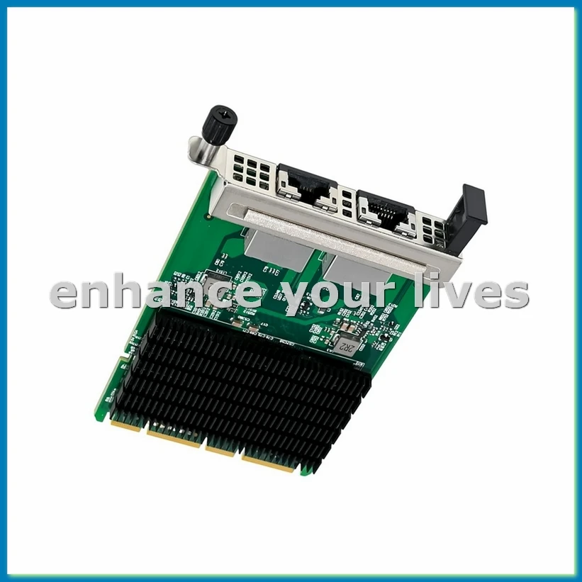 I350-T2 Gigabit Network Card 2XRJ45 Port OCP3.0 I350AM2 Ethernet Server Network Card for Win10 FreeBSD Linux Etc-VVNB