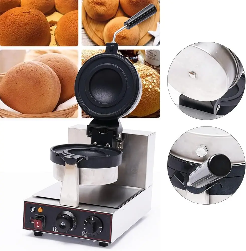 Electric Waffle Maker, Panini Press Sandwich Maker Ice Cream Brioche Hamburger Maker Panini Press Machine Non-stick Plates Indep