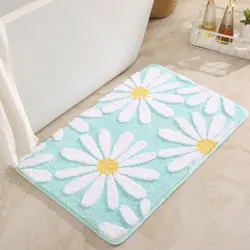 Carpet Rug Bedroom Mat room decor Bath for Foot carpets living Home floor bathroom kitchen door mats aesthetic absorbent Flower