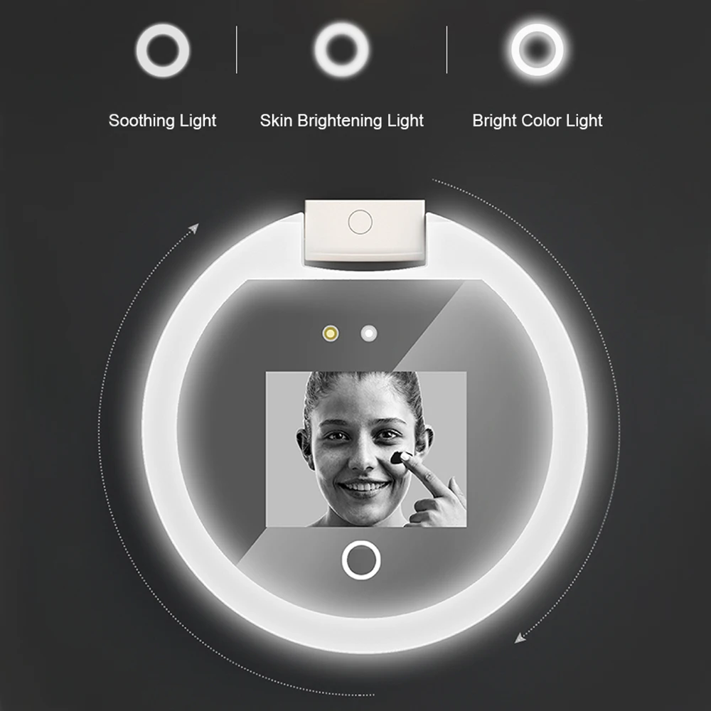 Draagbare UV-spiegel Zonnebrandcrème Test Make-upspiegel voor reizen Visuele gezichtsschoonheidsverzorging Draagbare draagbare zonbeschermingstester