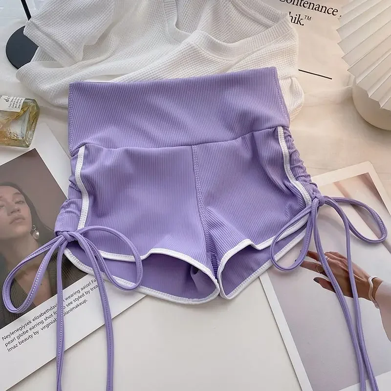 Pantaloni corti femminili a vita alta Fitness Palestra Sport Corsa Pantaloncini da donna neri Sport Trend 2025 Abiti elasticizzati firmati Novità