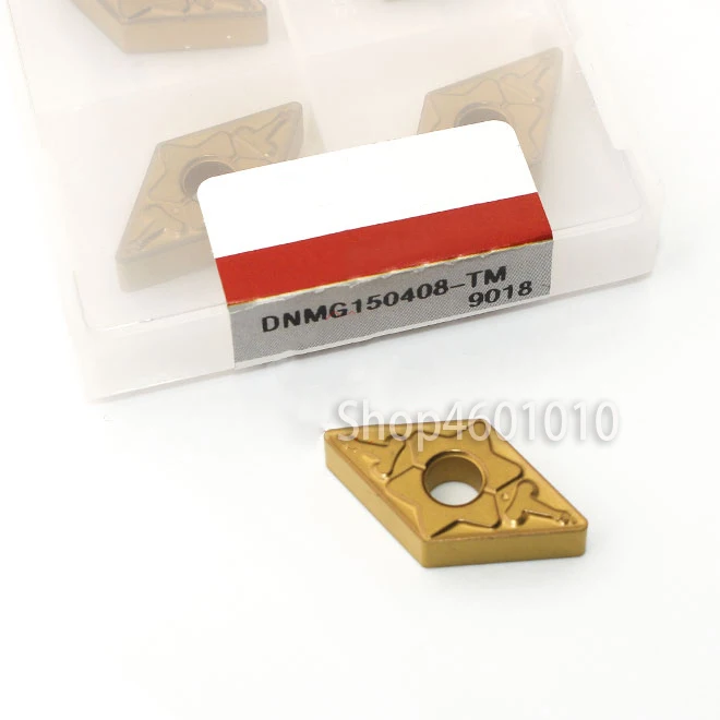 Portaherramientas de torneado de carburo, insertos de acero para MDJNR/L, CNC, 10 piezas, DNMG150404, 08-TM, ZM9018