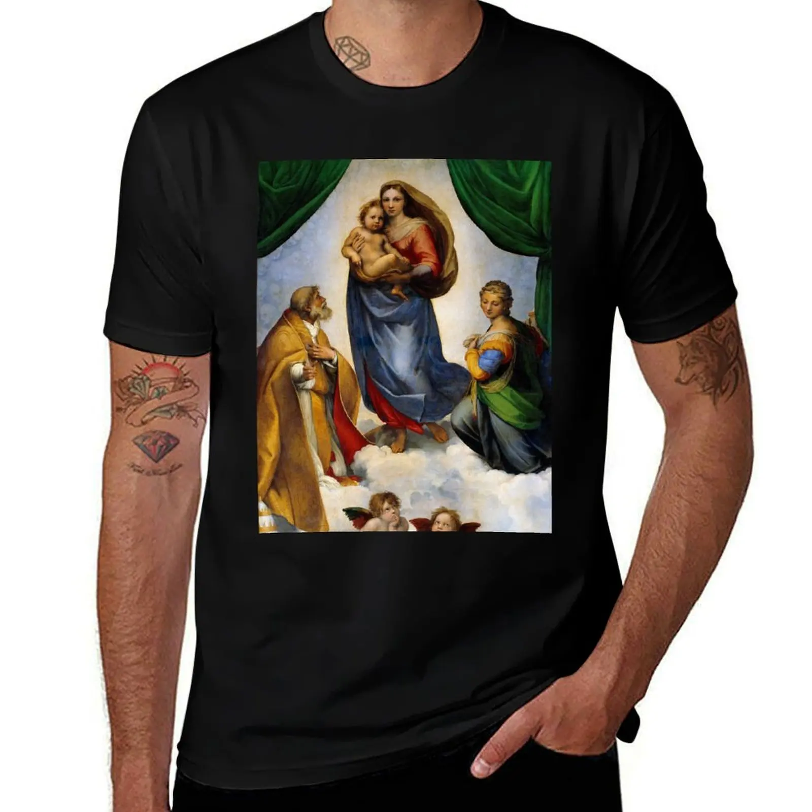 

Raphael Sistine Madonna T-Shirt Tough Fabric Work Tee