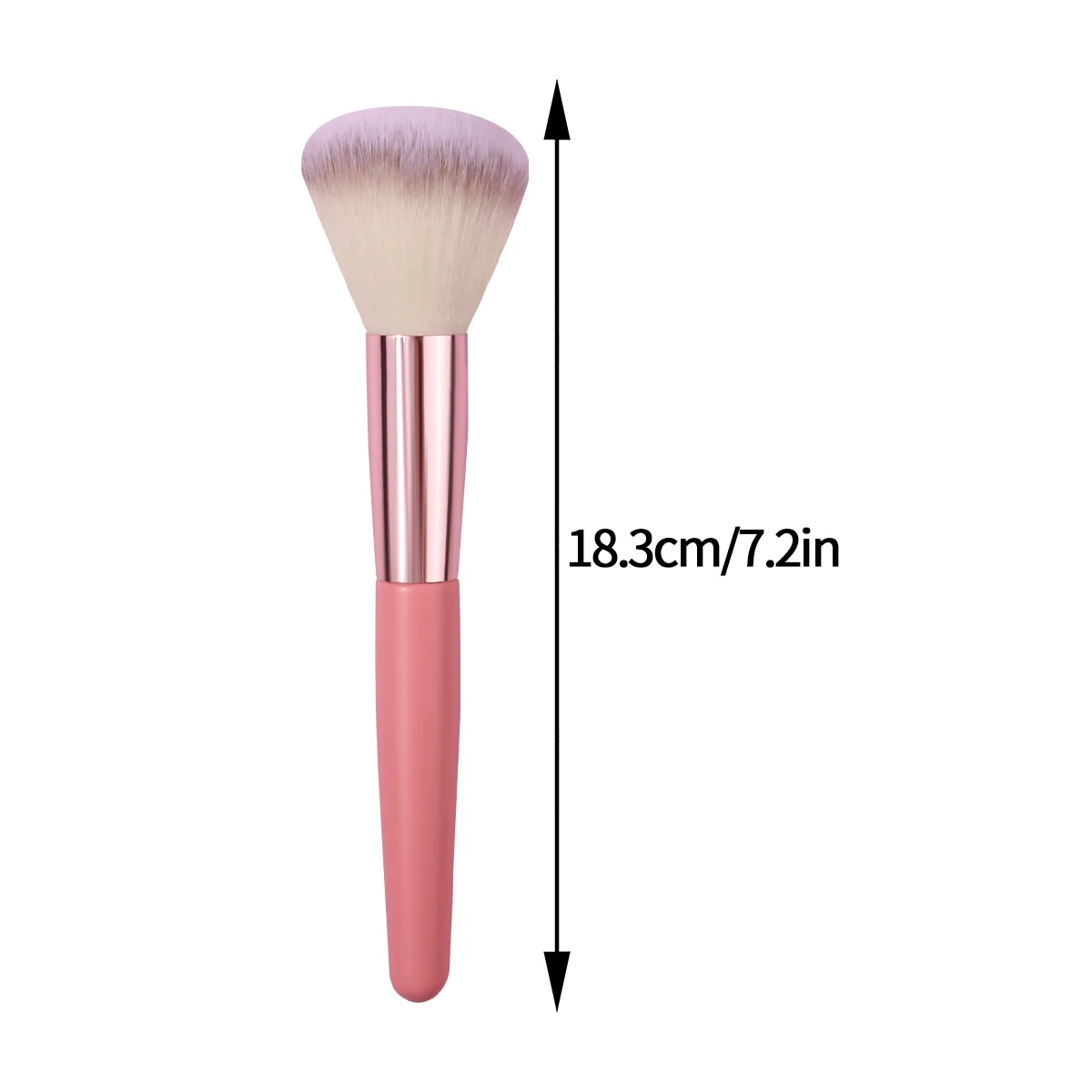 

Розовая кисть для макияжа с деревянной ручкой, кисть для румян с очень мягкой щетиной, кисть для контуринга, портативный многофункциональный инструмент для макияжа.