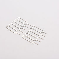 10pcs/set Sim Card Tray Removal Eject Pin Key Tool Stainless Steel Needle For Huawei For IPhone IPad Samsung