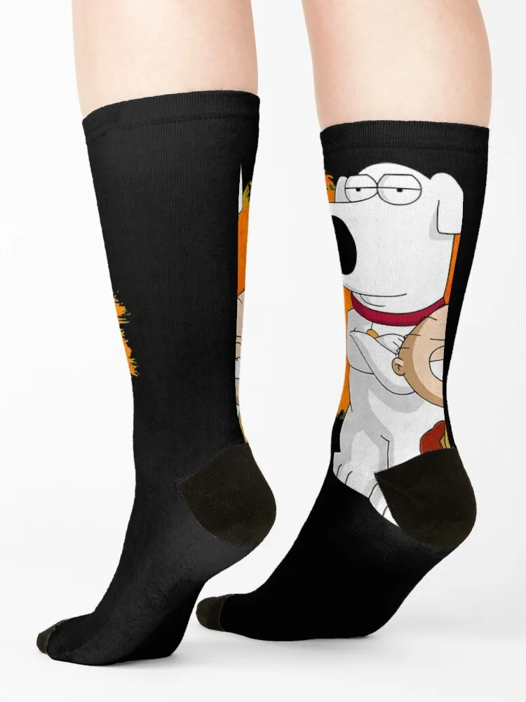brian and stewie Classic T-Shirt Socks compression hip hop sports and leisure Run Designer Man Socks Women's