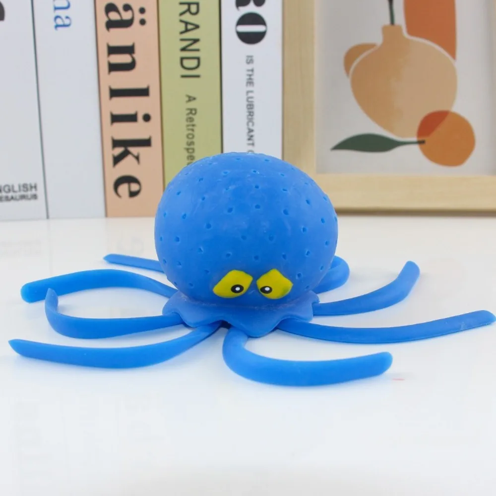 2pcs Sponge Octopus Baby Bath Toys Water Playing Spray Shower Toy Stress Relief Toys Squeezing Water Absorbing Water Toy