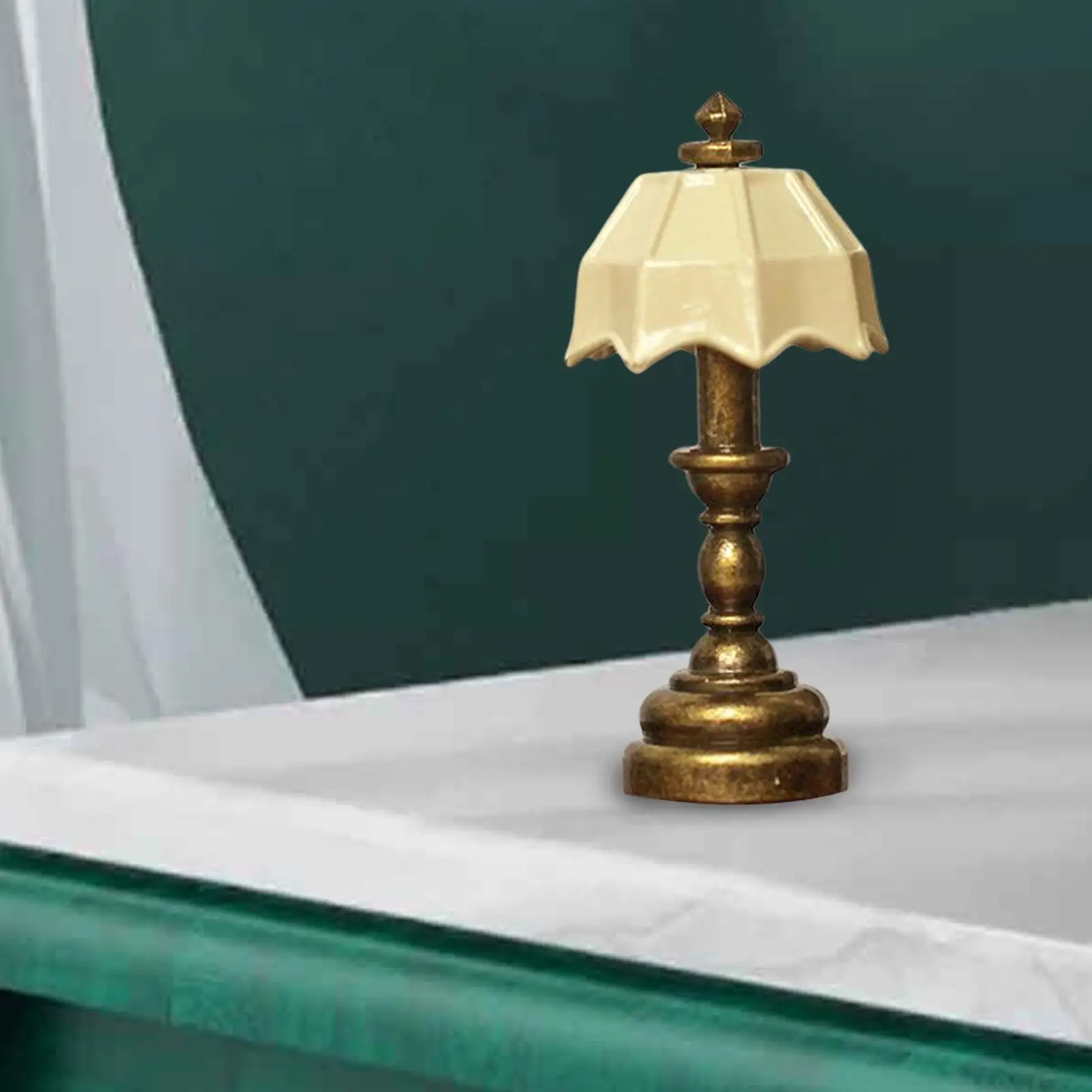 체중계 인형의 집 테이블 램프, 장식용 미니 테이블 조명, DIY 프로젝트, 생활 장면, 침실 액세서리, 1:12