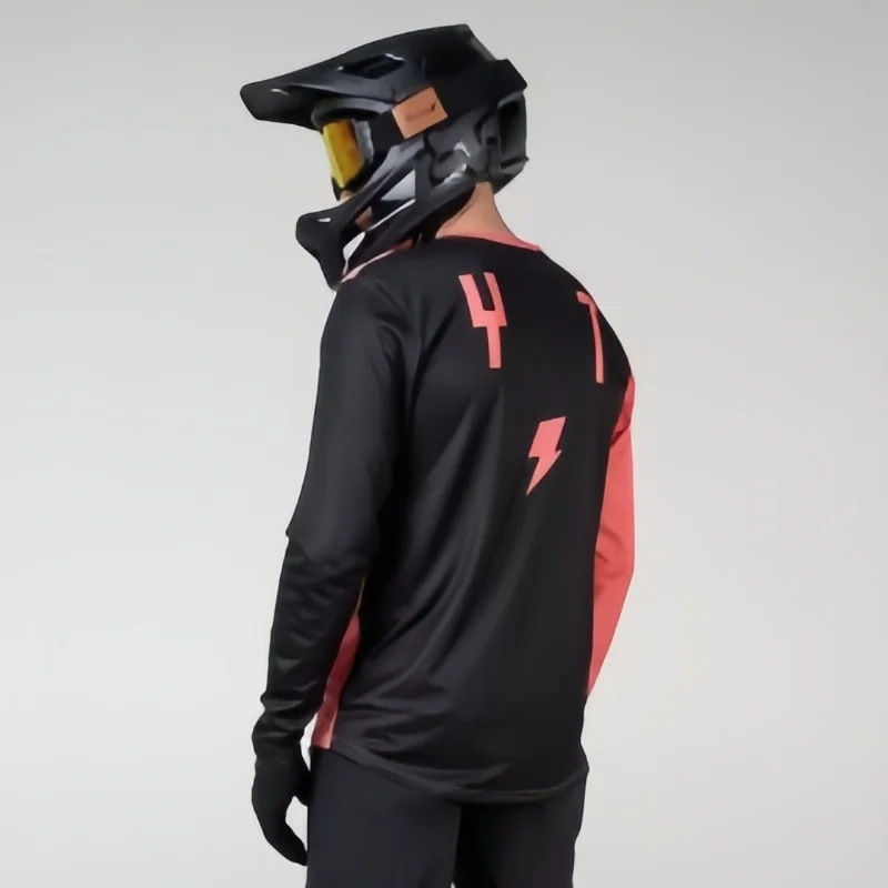 Sweat-shirt d'endurance pour moto de montagne pour hommes, chemise à manches longues, à séchage rapide, hors route, automne 25-26