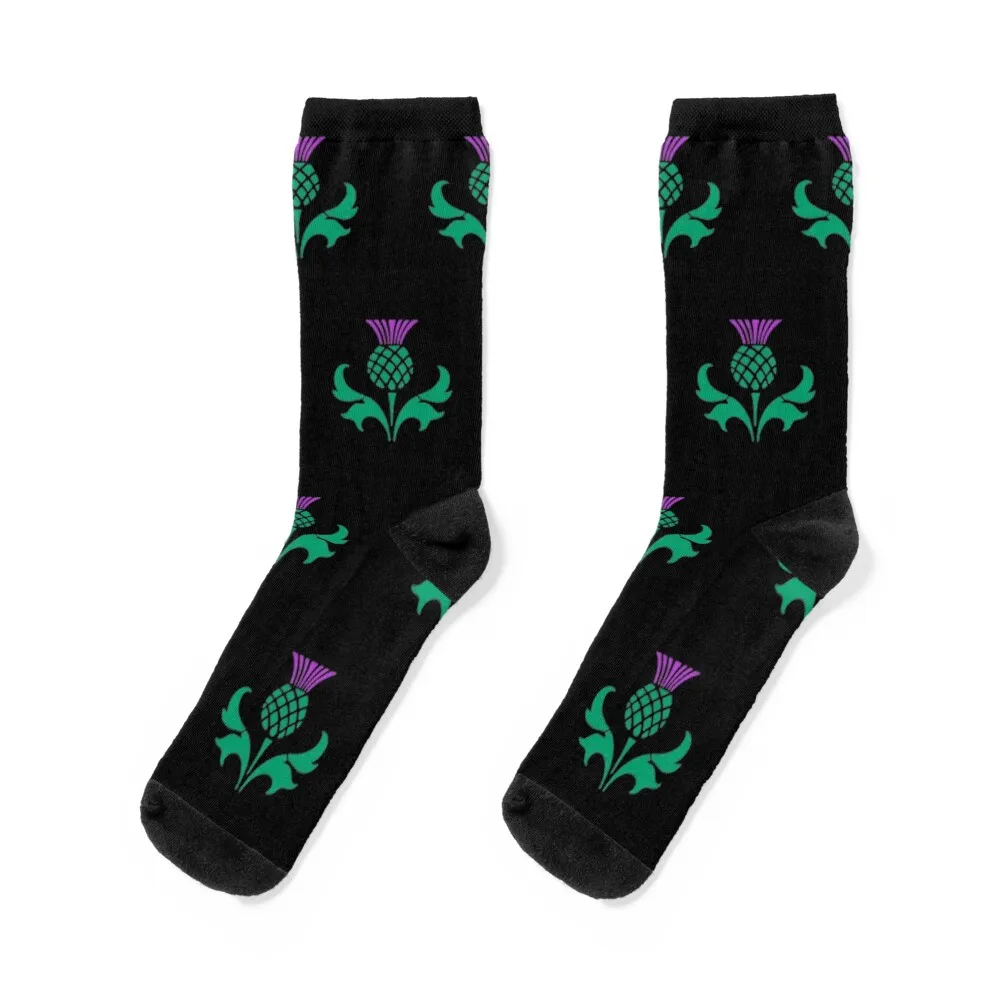 

Flower of Scotland Scottish Thistle Socks Running Hiking boots essential japanese fashion Socks Women Men's