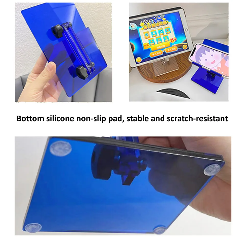 HKNZ Portable Acrylic Adjustable Holder For Pad Mobile Phone Tablet PC Notebook Books Transparent Stand Holder Accessories