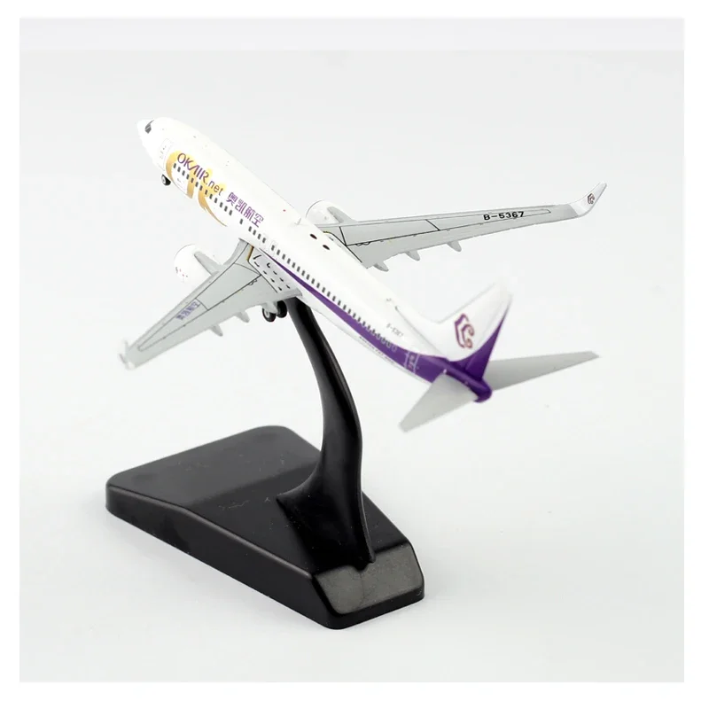 

Diecast 1/400 Simulation Okay Airlines B737-800 Brand New Finished Passenger Aircraft Model B-5367 Gift Collection